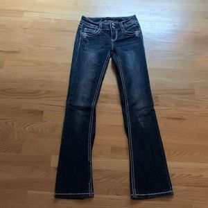 Low Rise Dark Blue Jeans